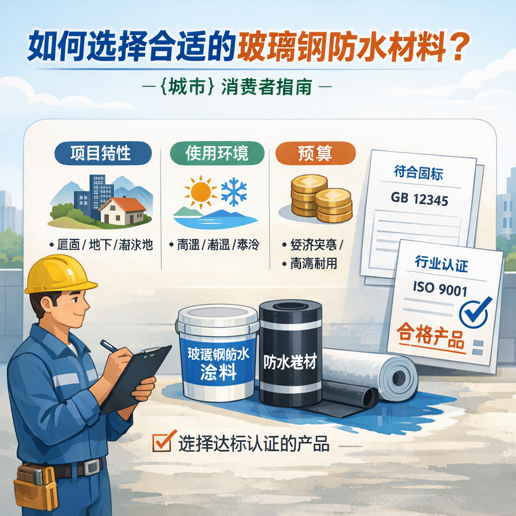 如何判定玻璃钢防水材料的合格标准？ 长治 消费者指南