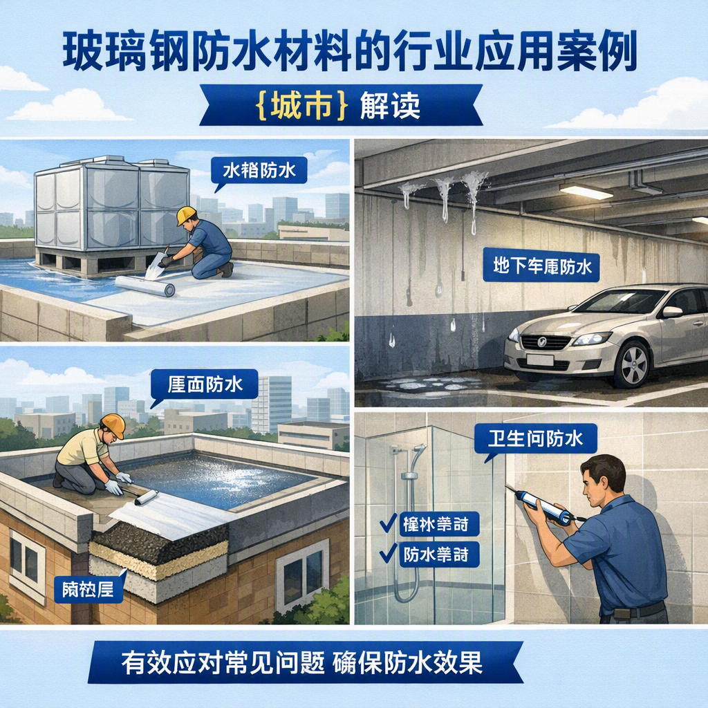 玻璃钢防水材料的行业应用案例，长治解读